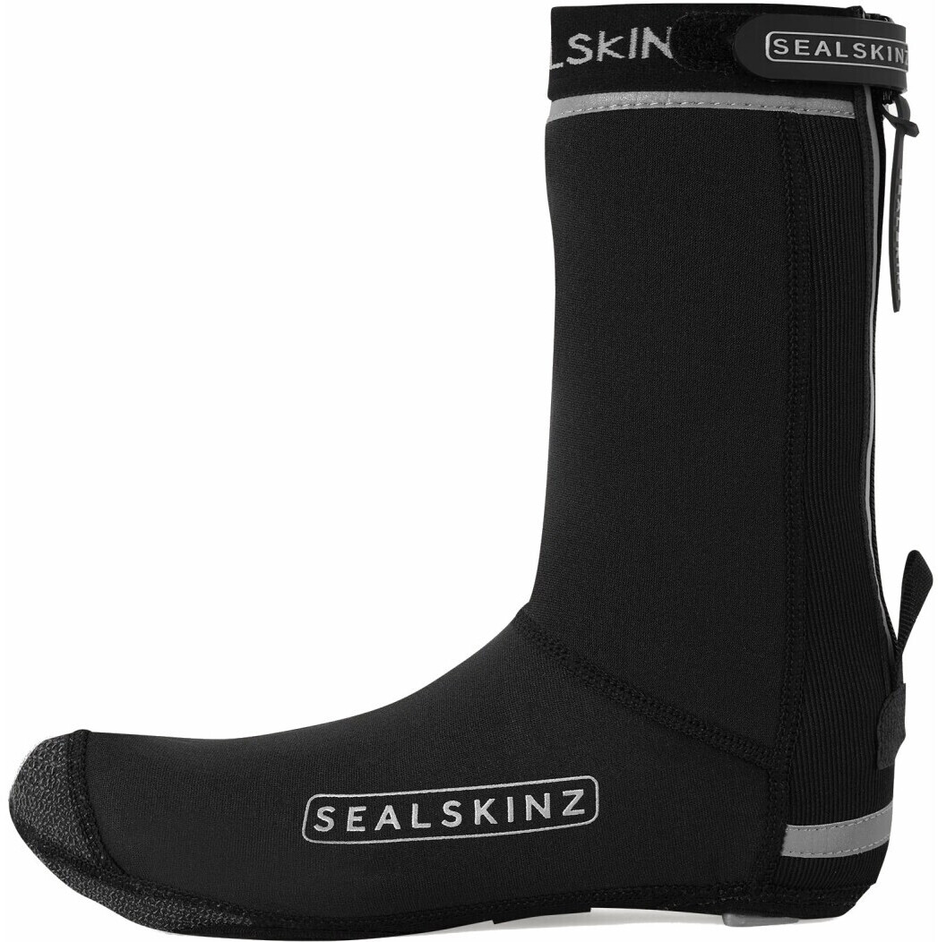 Photos - Cycling Shoes SealSkinz SealSkinz Caston all-weather cycling overshoes with open sole bl