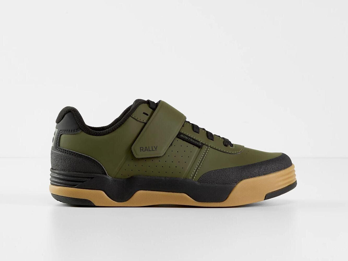 Bontrager Rally MTB Shoes olive grey gum wall