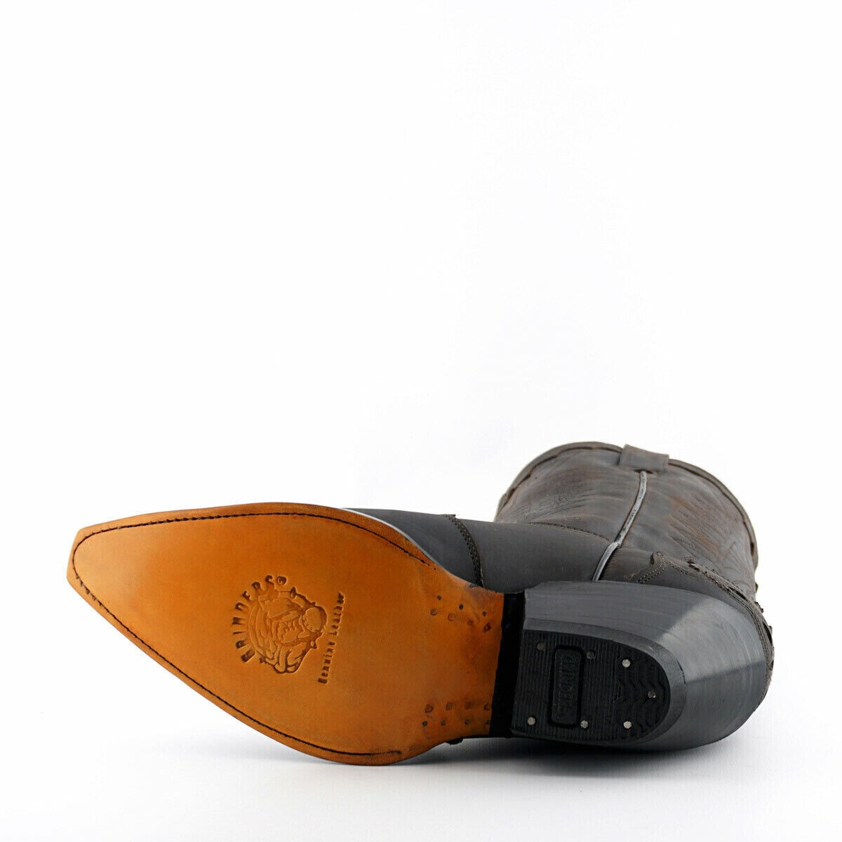 Grinders ARIZONA HI Unisex brown leather Cuban heel