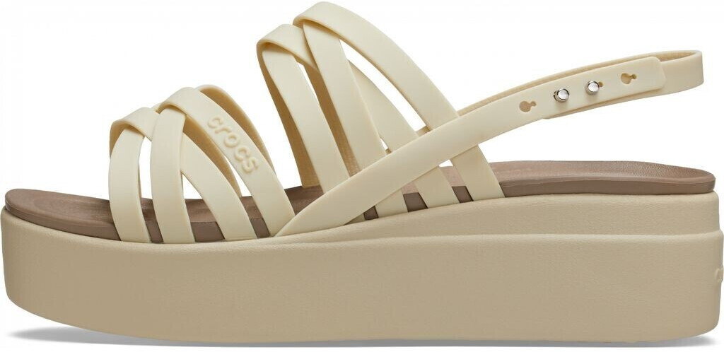 Crocs Brooklyn Wedge Sandals bone color