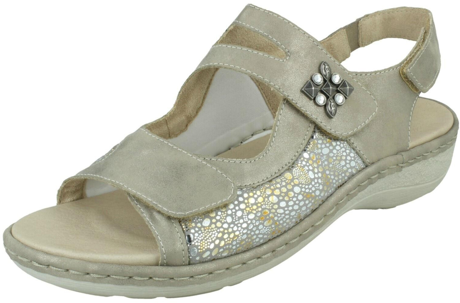 Remonte Dorndorf D7647 Sandal antique gold multiflower