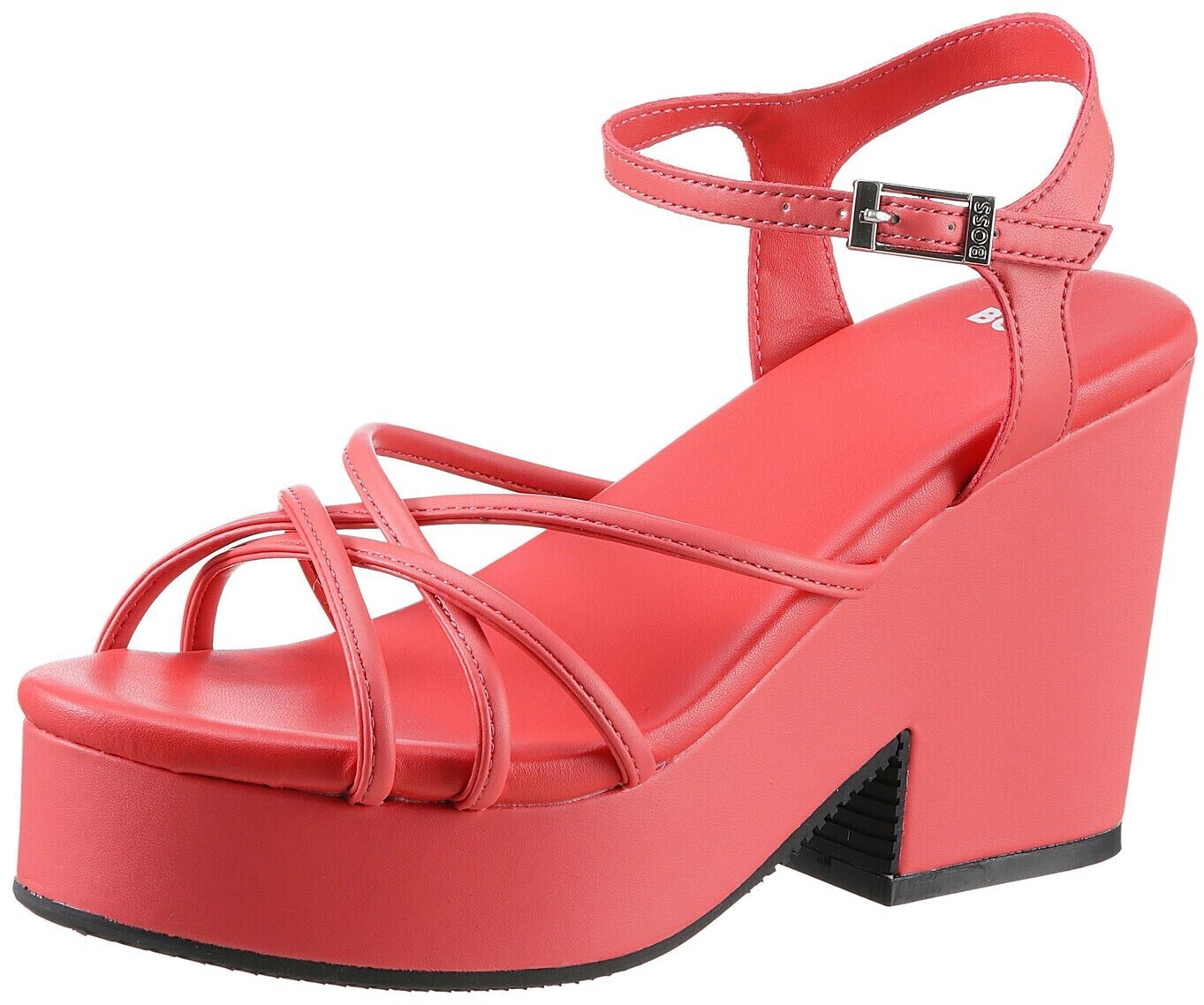 Hugo Boss Sandalette CATE WEDGE SANDAL red
