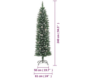 vidaXL Albero di Natale artificiale sottile a € 84,99 (oggi