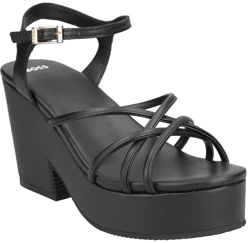 Hugo Boss Sandalette CATE WEDGE SANDAL black