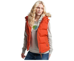 Superdry Vintage Everest Faux Fur Vest W5011395A 5BR orange ab 61 99 Preisvergleich bei idealo