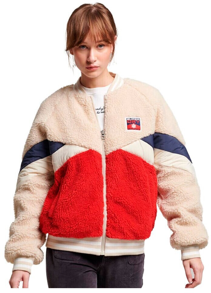 Superdry Retro Sherpa Jacket (W5011536A-9ZL) red