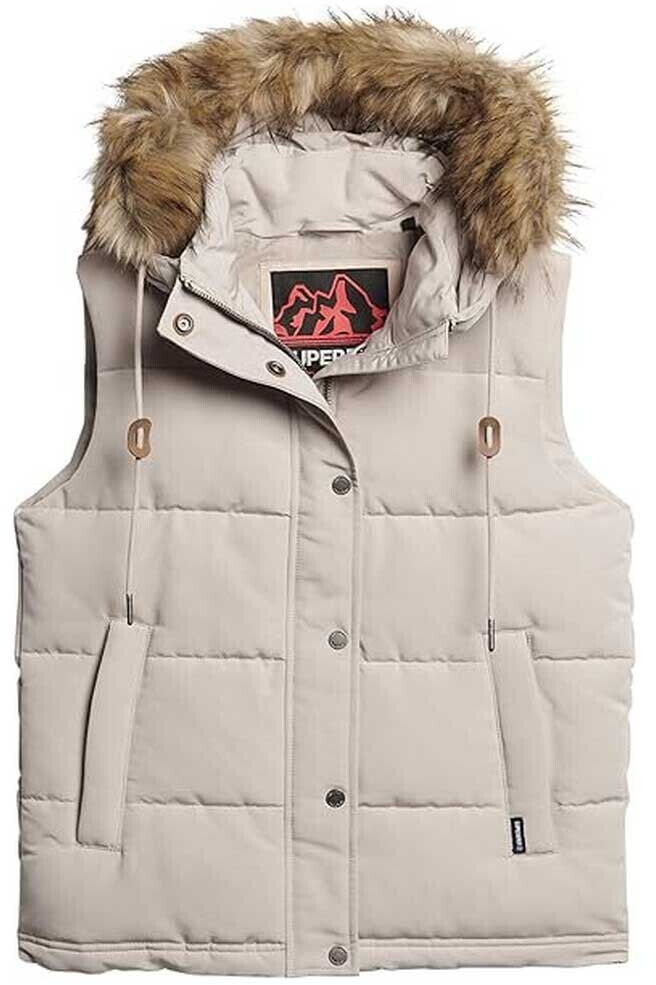 Superdry Everest Faux Fur Vest W5011551A 7MO grey ab 61 99 Preisvergleich bei idealo
