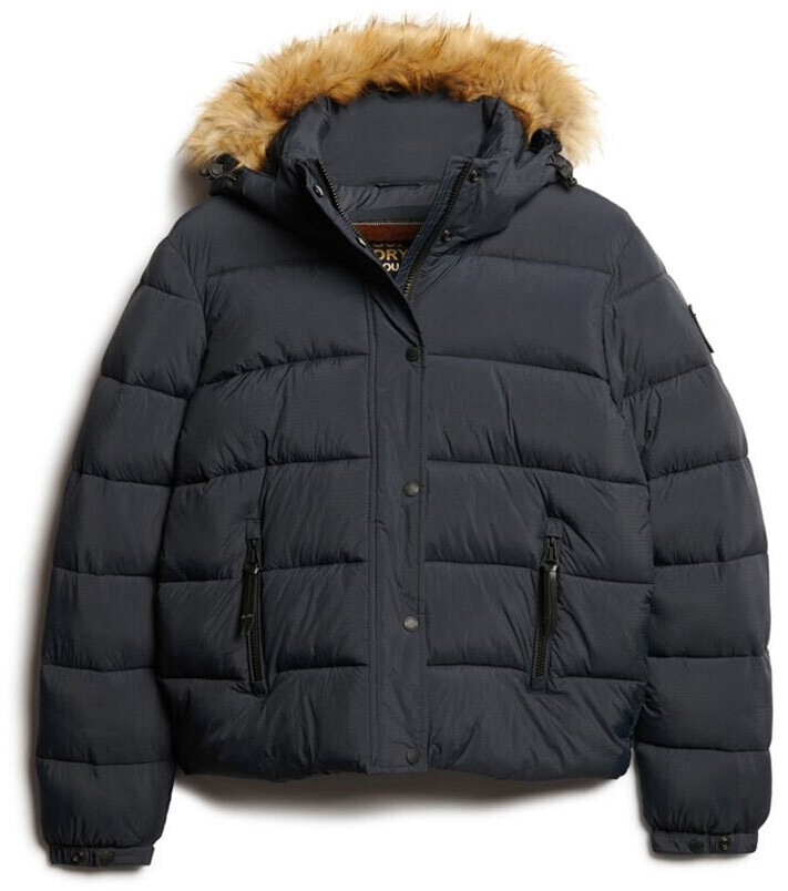 Superdry Faux Fur Puffer Jacket (W5011569A-98T) blue