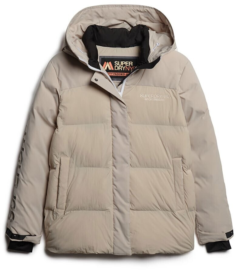 Superdry City Padded Hooded Wind Parka (W5011581A-7MO) grey