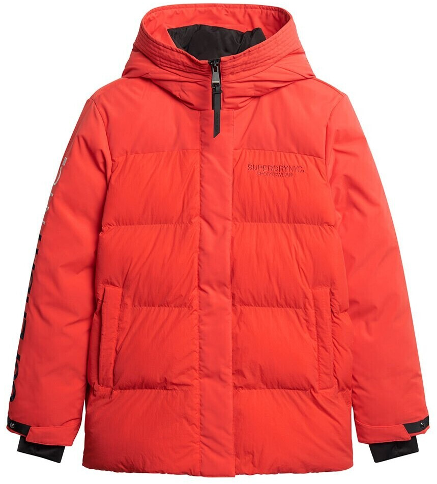 Superdry City Padded Hooded Wind Parka (W5011581A-WUY) red