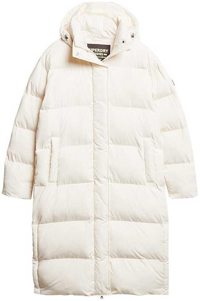 Superdry Longline Puffer Jacket (W5011642A-71D) white