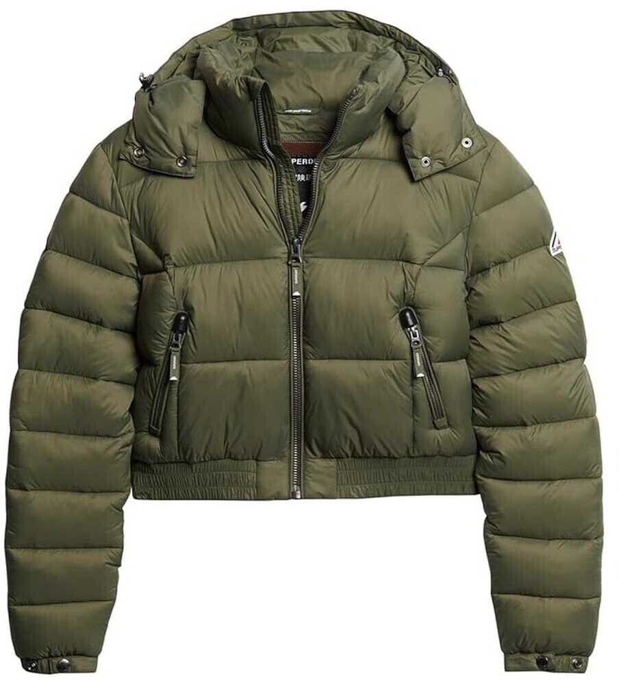 Superdry Crop Fuji Puffer Jacket (W5011682A-8MI) green