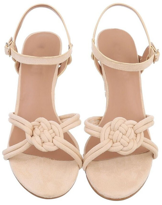 Ital Design Elegante Sandalette Blockabsatz Sandalen Sandaletten beige ab 22 99 Preisvergleich bei idealo