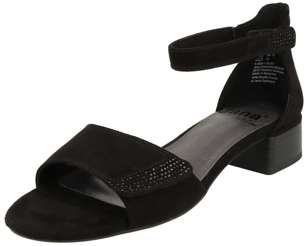 Jana Shoes Comfort Heeled Sandals 8-28261-20 Sandalette black