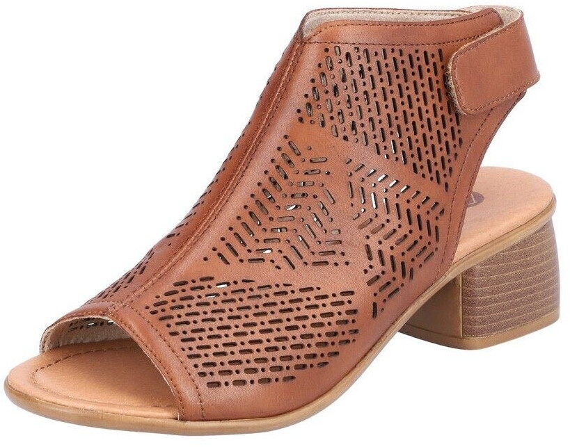 Remonte Dorndorf Sandalette with fashionable laser pattern brown
