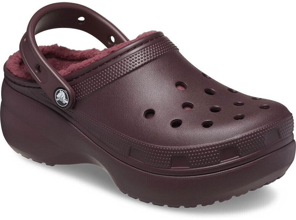 Crocs Classic Platform Lined Clog Women dark red