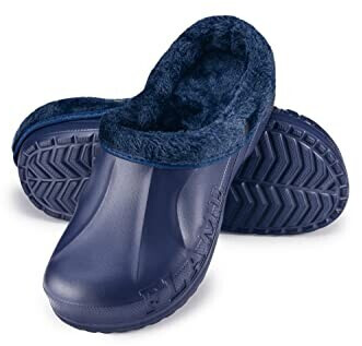 Strobl Lined Rubber Clogs Women Men A12 dark blue