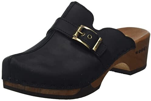 Woody Florentina wooden shoe black