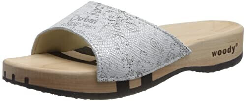 Woody Heidi wooden shoe blanco
