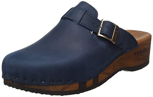 Woody Erika wooden shoe black