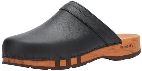 Woody Harry wooden clog black