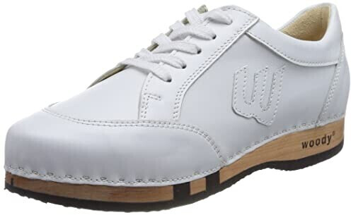Woody Abby wooden shoe white