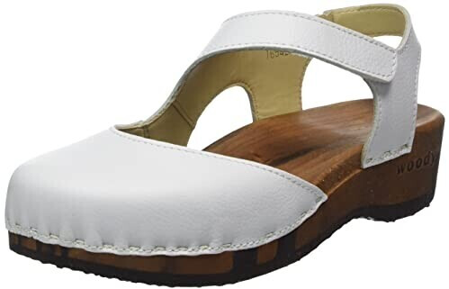 Woody Nicole wooden shoe white