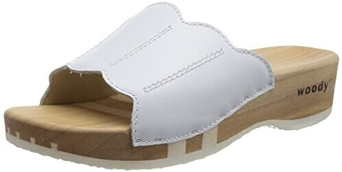 Woody Anna wooden shoe white
