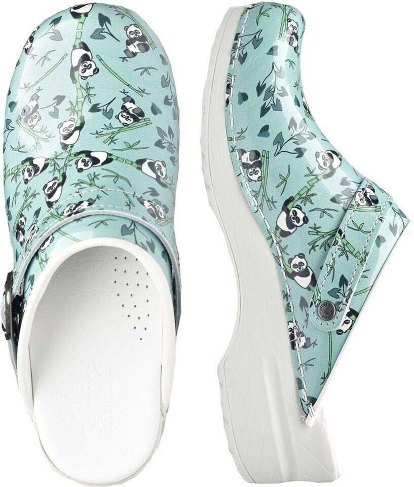 Sanita Animal Panda open clog turquoise