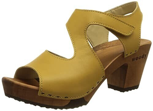 Woody Hannah wooden clog Mostaza