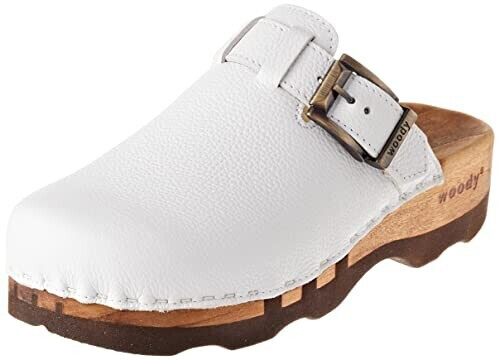 Woody Lukas wooden shoe white