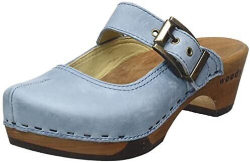 Woody Shoes Jaqueline wooden shoe celeste