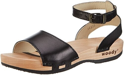 Woody Jana wooden shoe black