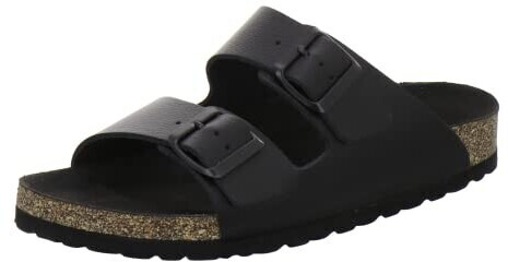 AFS Comfortable women's leather mules black All Black