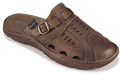 Strobl Leather Slippers rust brown S4