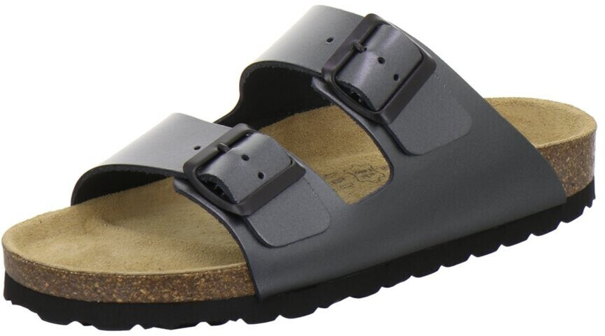 AFS Leather slippers practical work shoes anthracite
