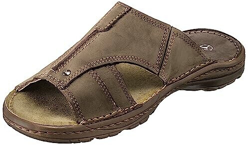 Strobl Sandals Slippers Genuine Leather Summer Shoes Slippers with Non-Slip Rubber Sole s1 beige