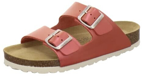 AFS Comfortable ladies' leather mules coral