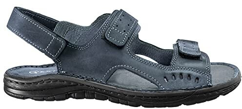 Strobl Sandals Slippers Genuine Leather Summer Shoes Slippers with Non-Slip Rubber Sole S2 Graphite