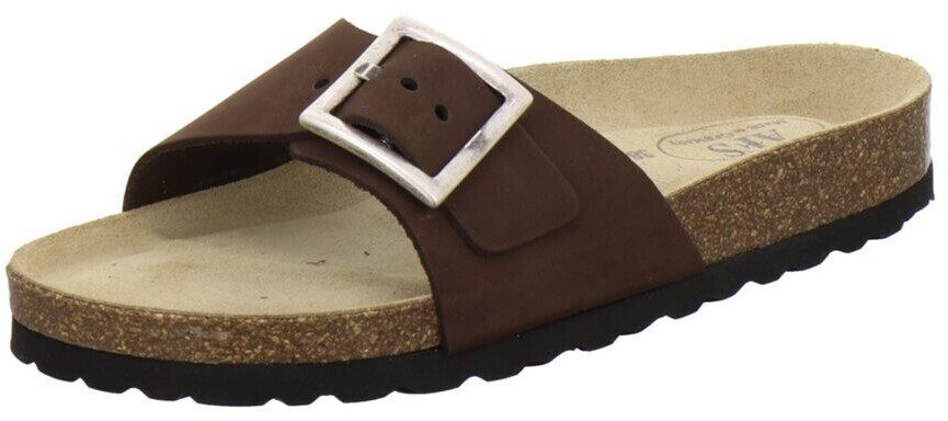 AFS Summer Pantolette made of leather tobacco