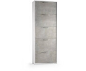 HOMCOM Mobile Appendiabiti a Muro con Panca Scarpiera per Ingresso e  Corridoio, 80x20x40 cm, Bianco