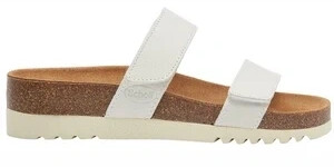 Scholl Lusaka white leather