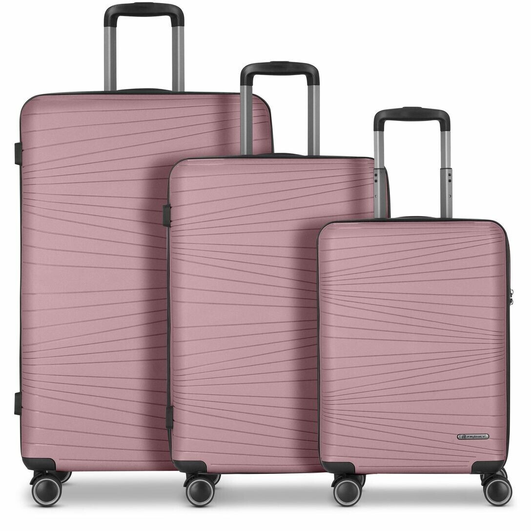 Franky Dallas 3.0 4-Wheel-Trolley Set 3-pieces old rose (FRA12348-04)