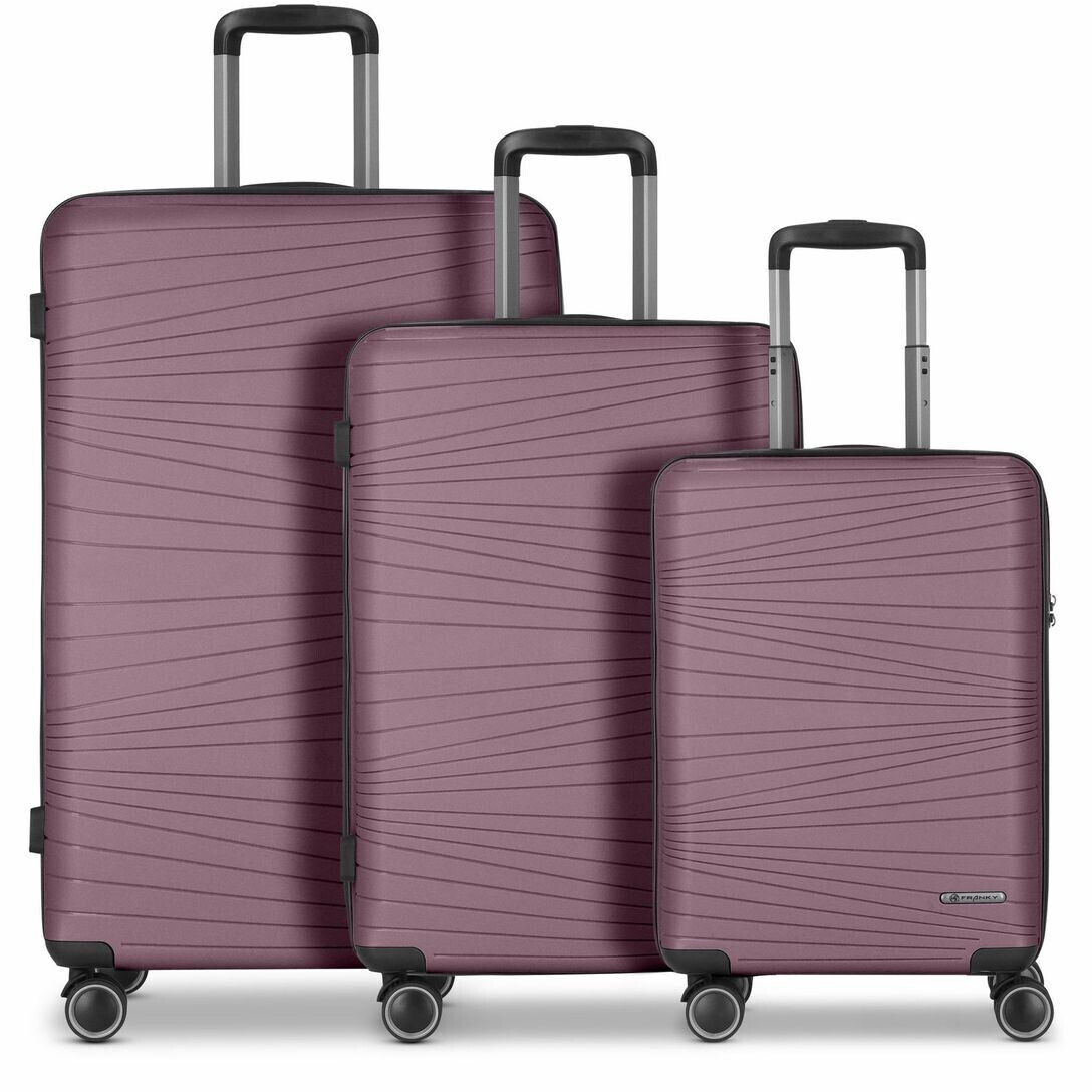 Franky Dallas 3.0 4-Wheel-Trolley Set 3-pieces berry (FRA12348-05)