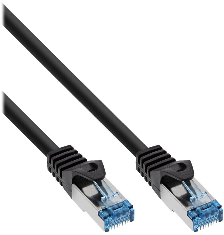 InLine CAT 6A S/FTP Outdoor-Patchcable 15m Black