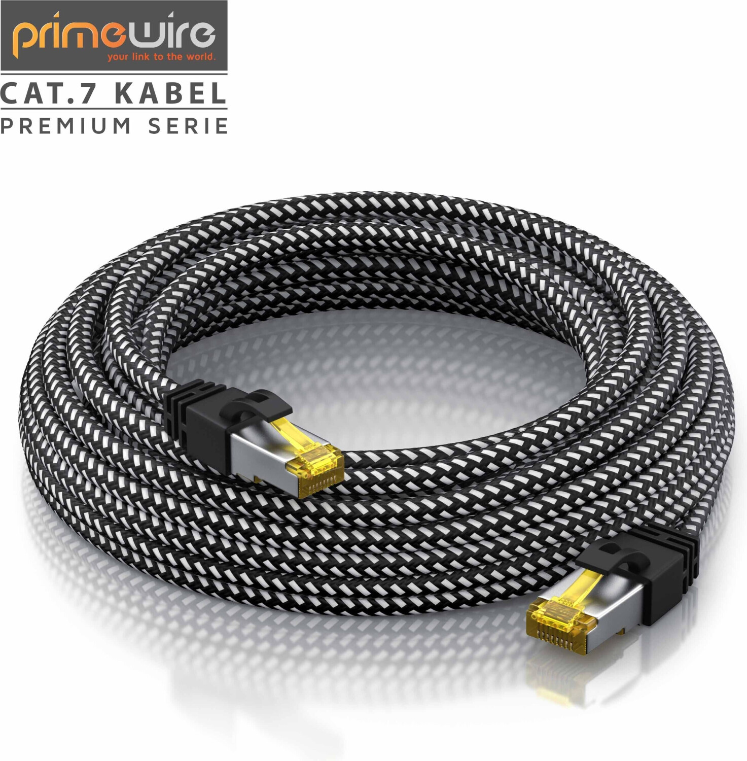 Primewire - 30m Câble réseau Cat 7 Ethernet Gigabit de 30 m