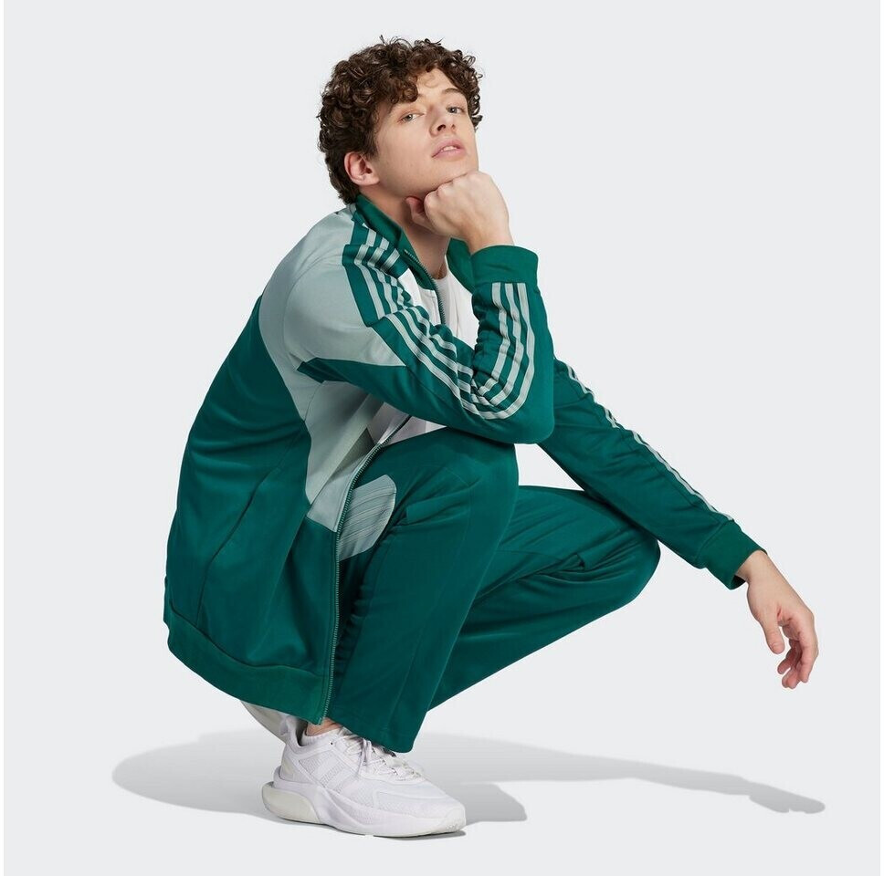 Blue and lime green adidas tracksuit sales