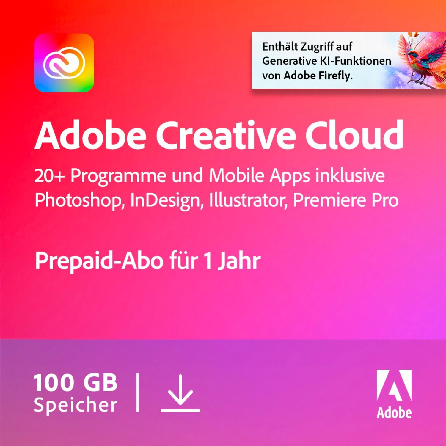 Photos - Software Adobe Creative Cloud (1 Year)  (Download)
