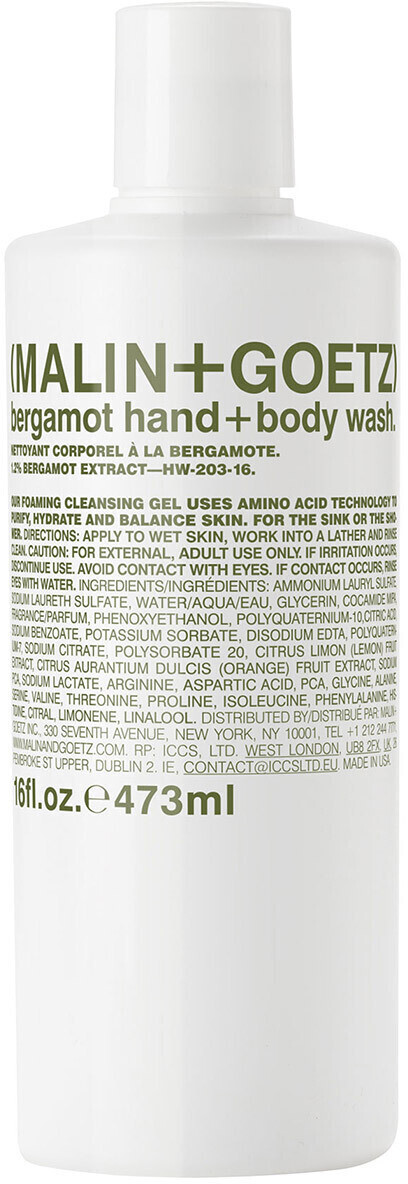 Malin + Goetz Bergamot Hand + Body Wash (473ml)