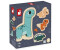 Janod 4 puzzles évolutifs Dino